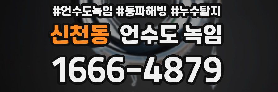 신천동 언수도 녹임