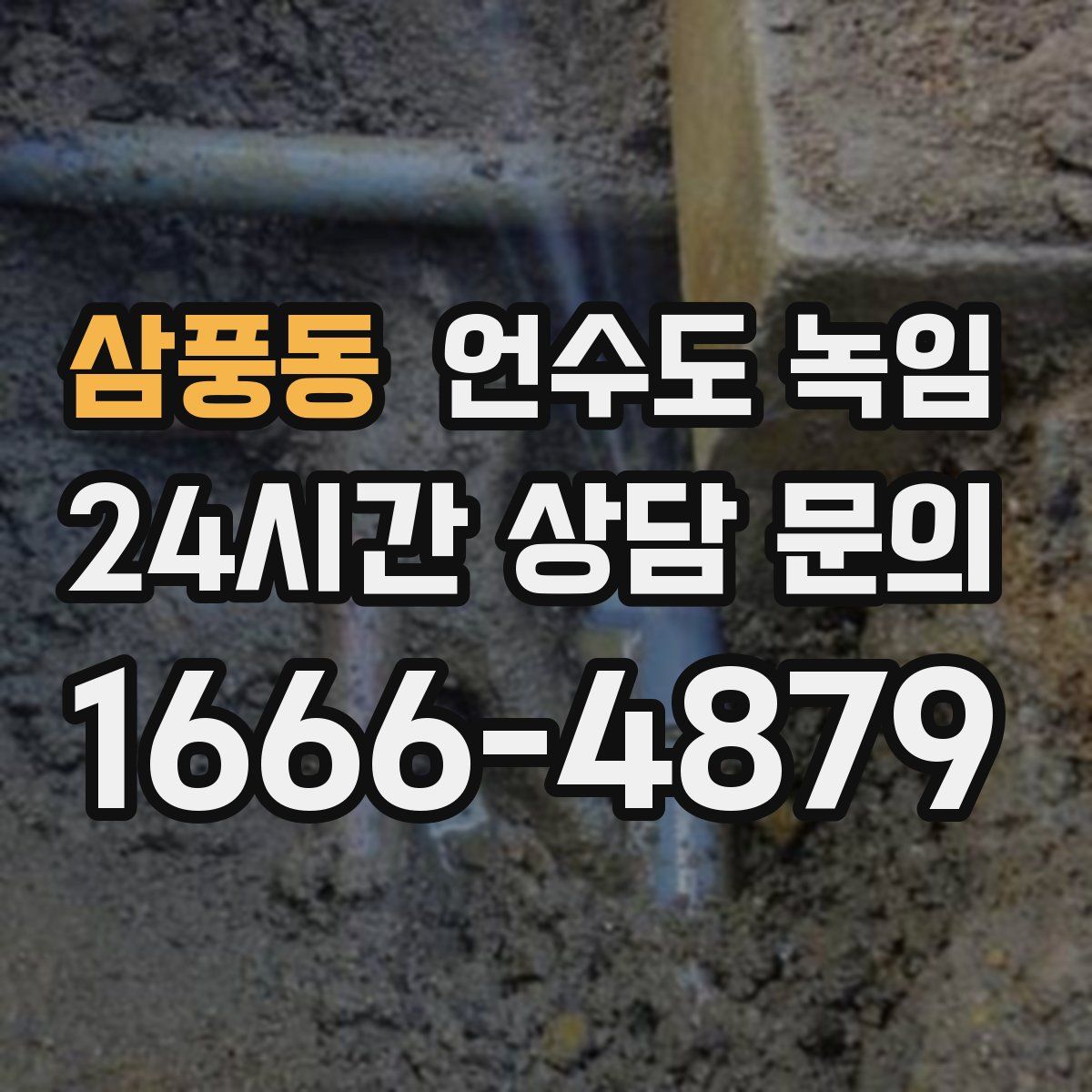 삼풍동 언수도 녹임