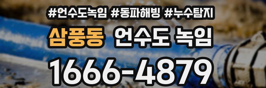 삼풍동 언수도 녹임