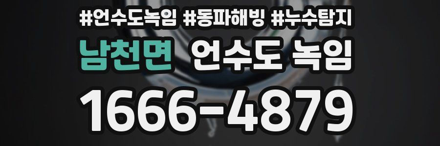 남천면 언수도 녹임