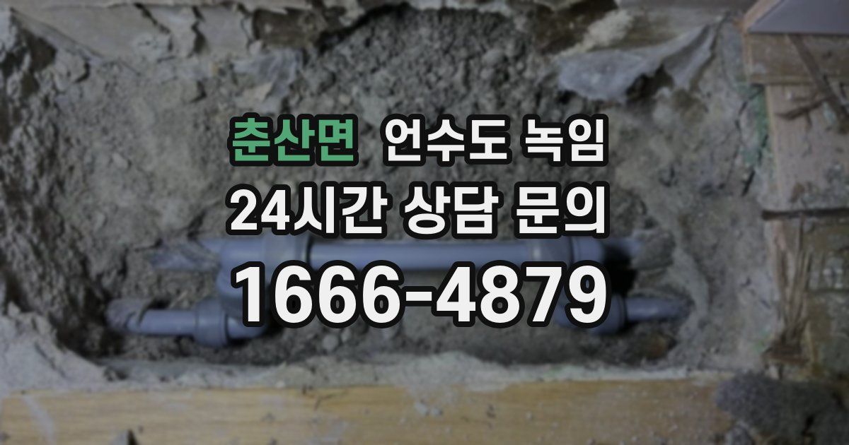 춘산면 언수도 녹임
