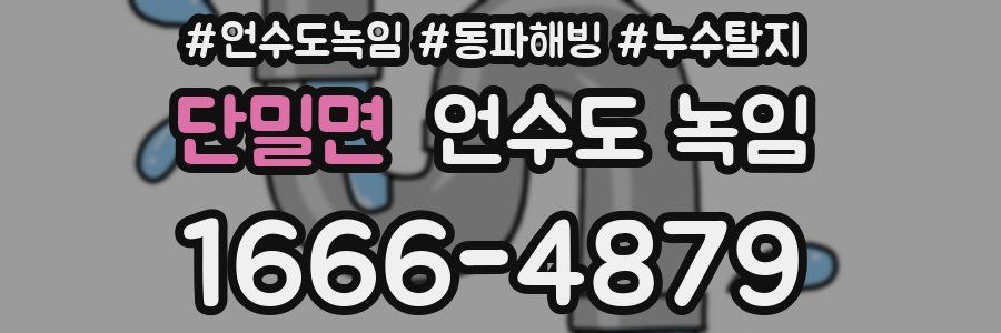 단밀면 언수도 녹임