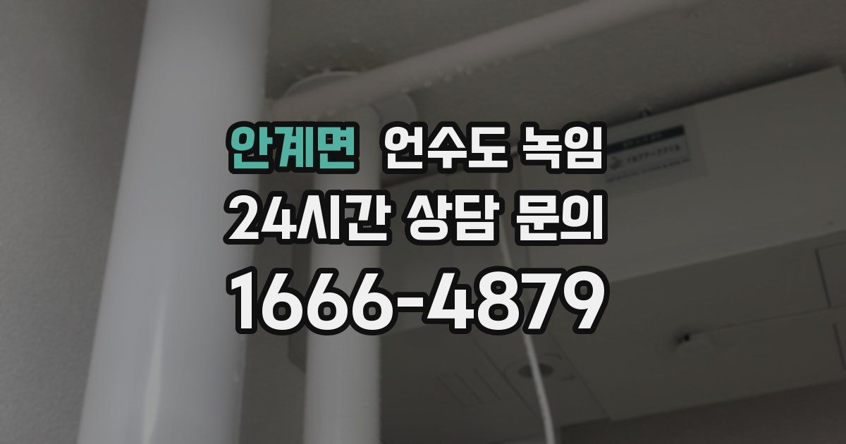 안계면 언수도 녹임