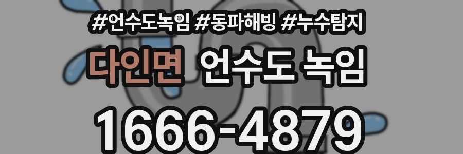 다인면 언수도 녹임