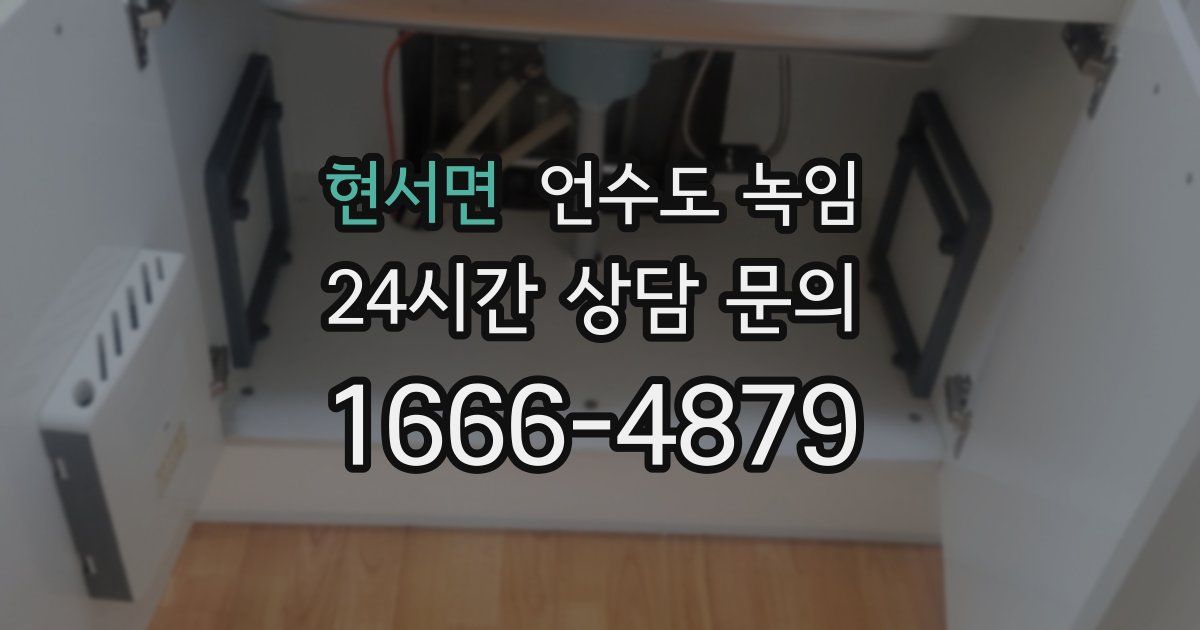 현서면 언수도 녹임