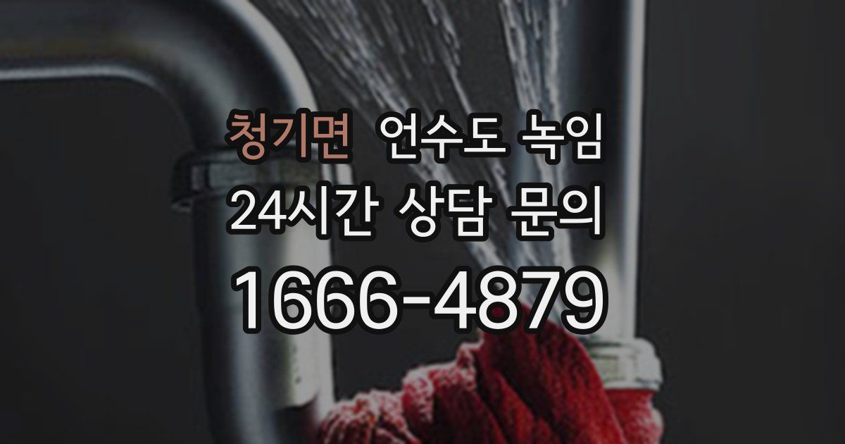 청기면 언수도 녹임