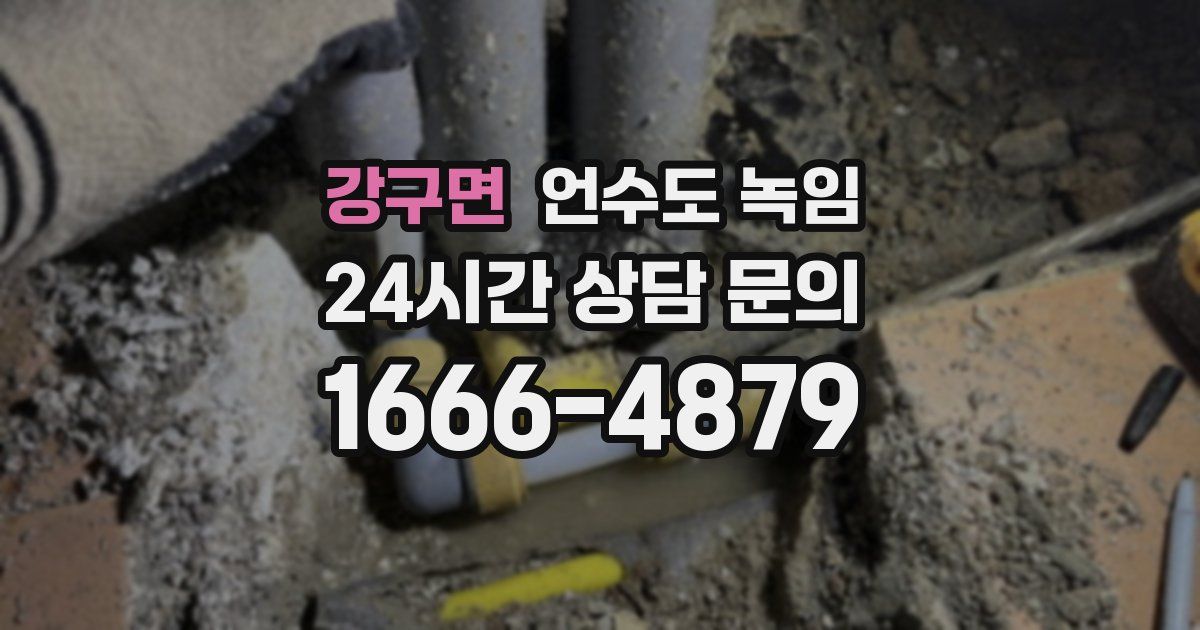 강구면 언수도 녹임