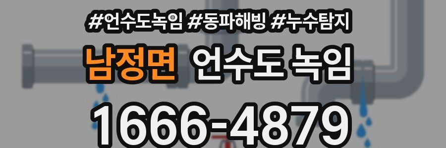 남정면 언수도 녹임