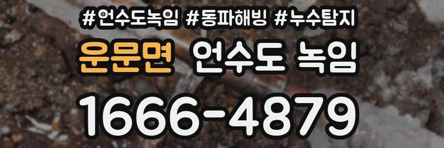 운문면 언수도 녹임