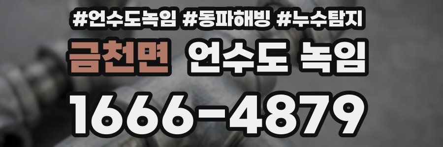 금천면 언수도 녹임