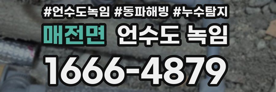 매전면 언수도 녹임