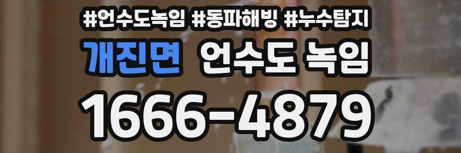 개진면 언수도 녹임