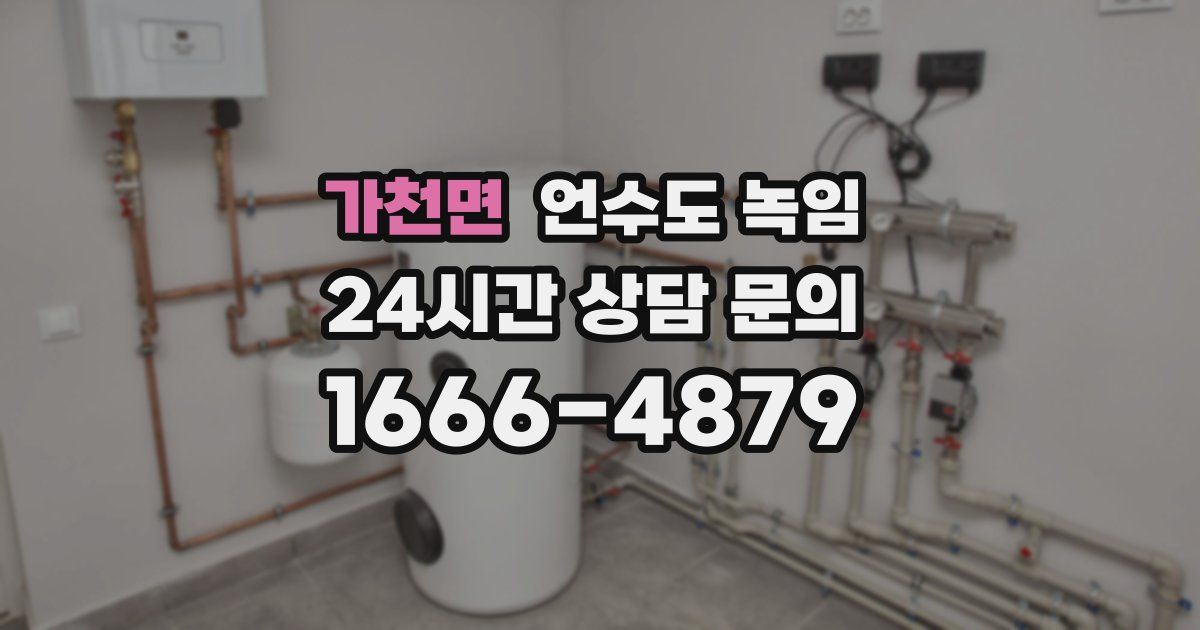 가천면 언수도 녹임