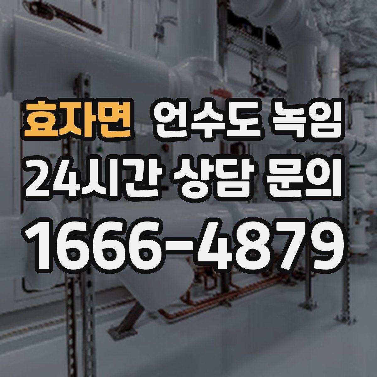 효자면 언수도 녹임