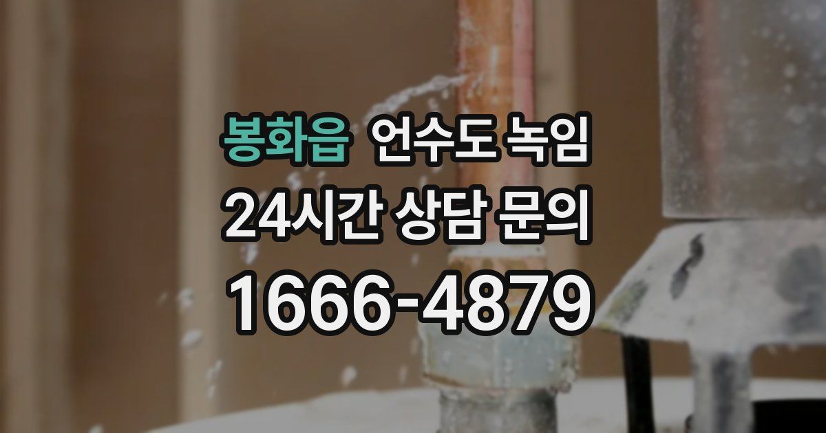 봉화읍 언수도 녹임