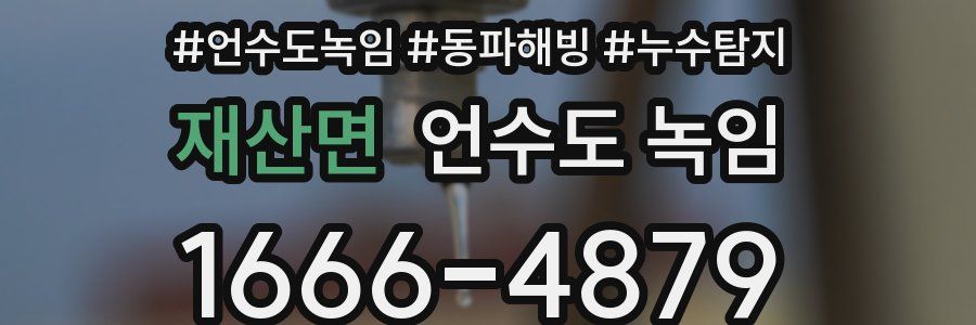 재산면 언수도 녹임