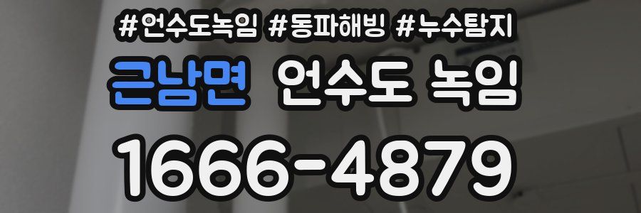 근남면 언수도 녹임