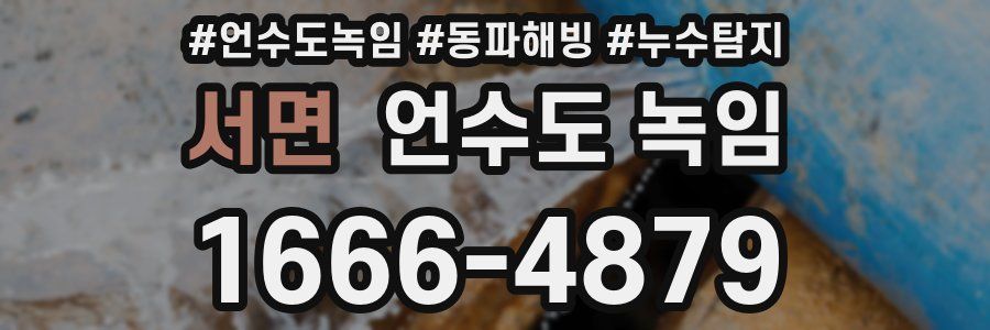 서면 언수도 녹임