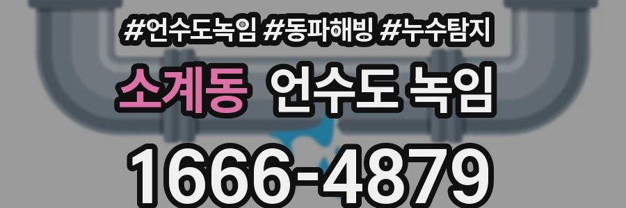 소계동 언수도 녹임