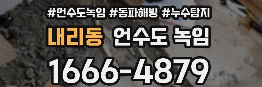 내리동 언수도 녹임