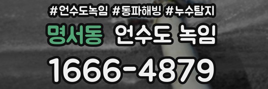 명서동 언수도 녹임