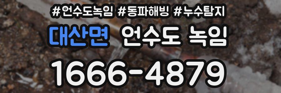 대산면 언수도 녹임