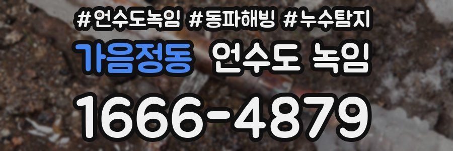 가음정동 언수도 녹임