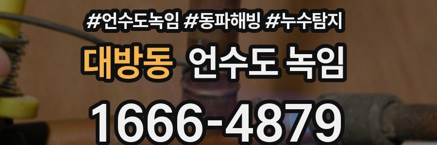 대방동 언수도 녹임