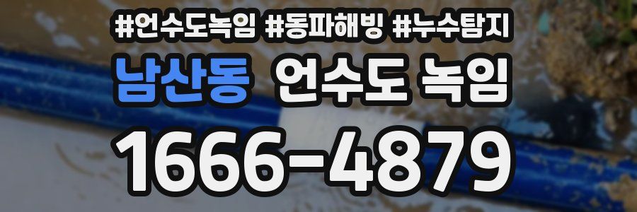 남산동 언수도 녹임