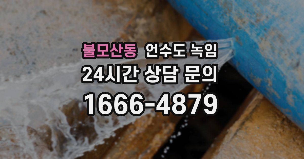 불모산동 언수도 녹임
