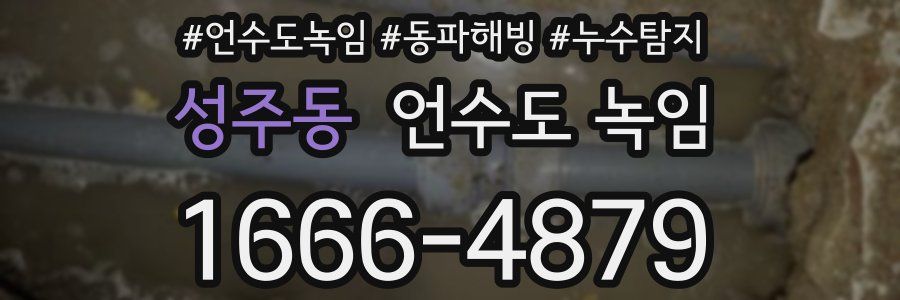 성주동 언수도 녹임