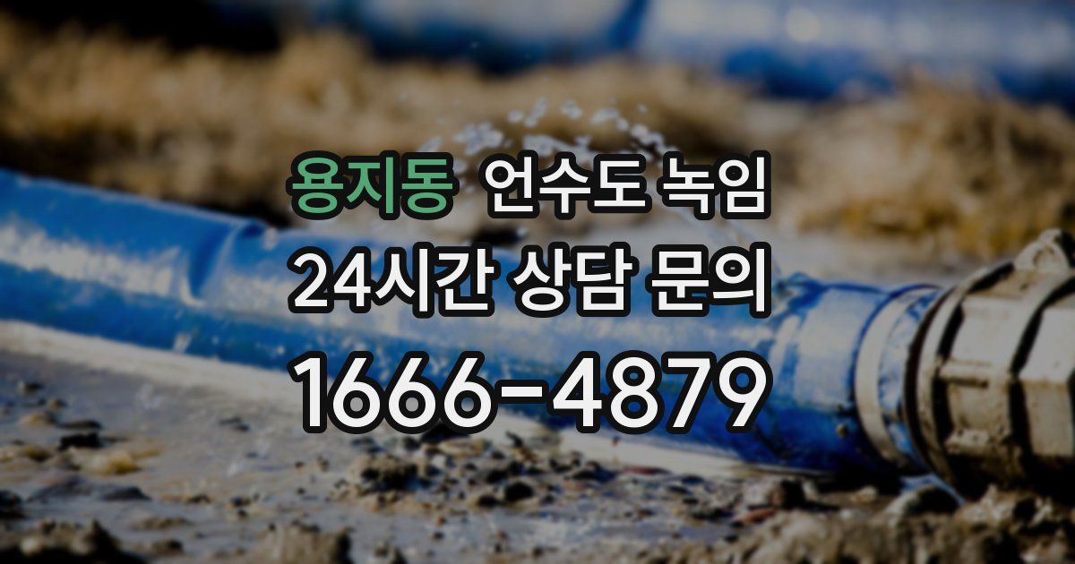 용지동 언수도 녹임