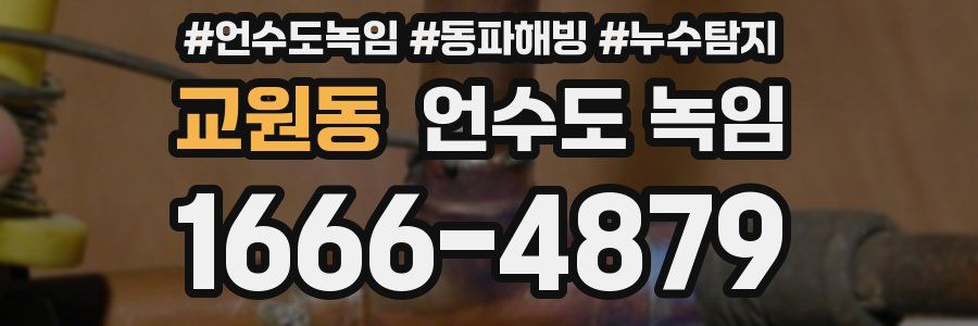 교원동 언수도 녹임