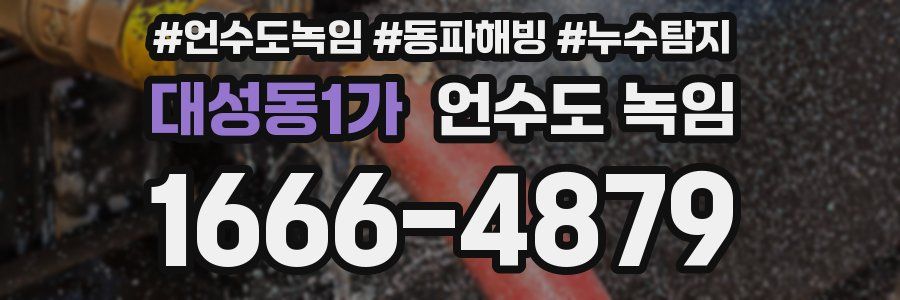 대성동1가 언수도 녹임