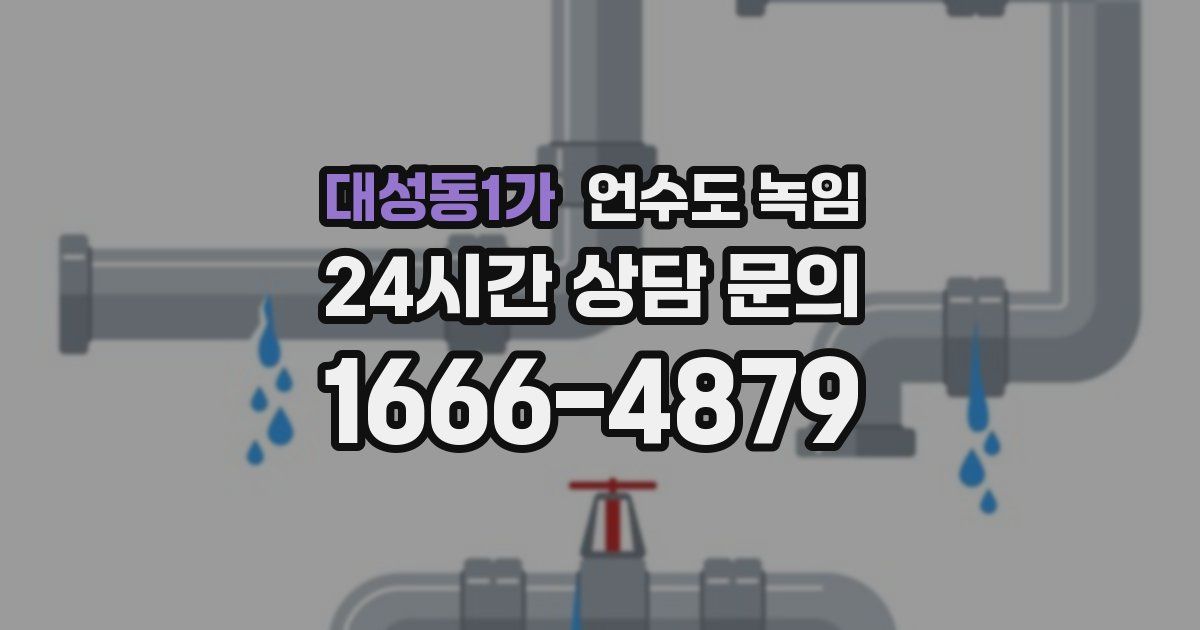 대성동1가 언수도 녹임