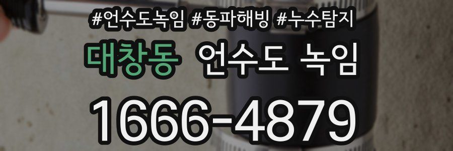 대창동 언수도 녹임