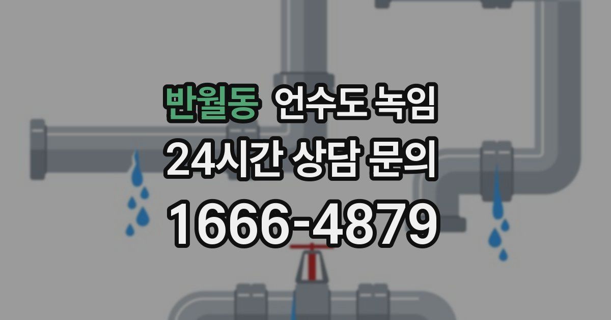 반월동 언수도 녹임