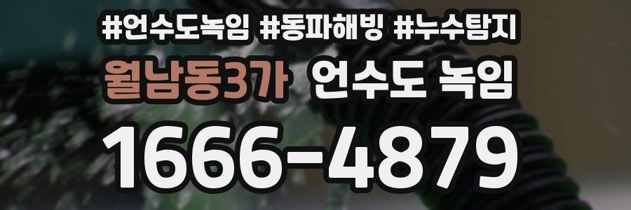 월남동3가 언수도 녹임