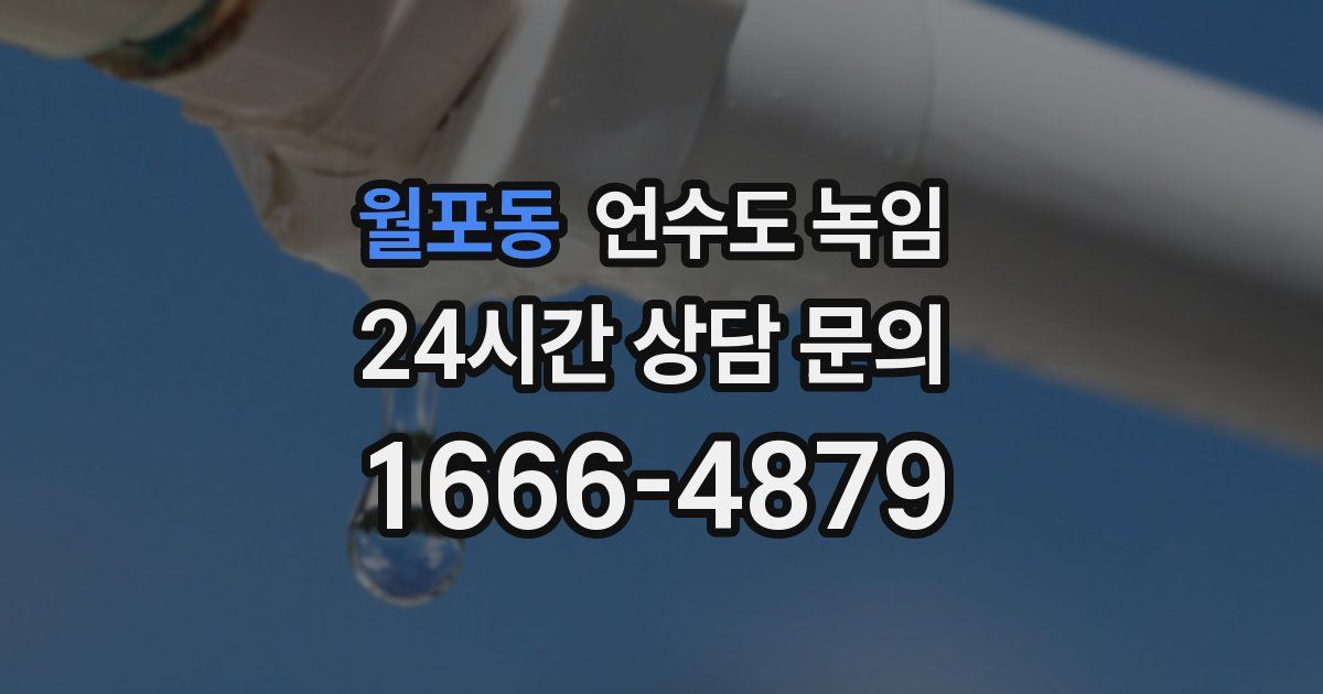 월포동 언수도 녹임