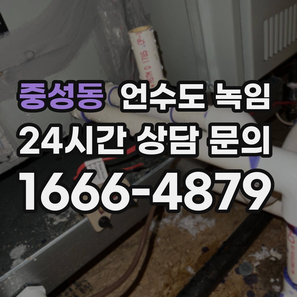 중성동 언수도 녹임 배관이 완전히 얼었을 때 나타나는 증상