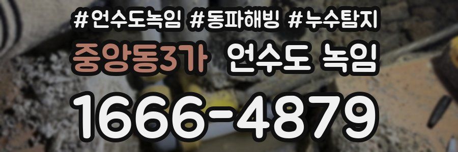 중앙동3가 언수도 녹임