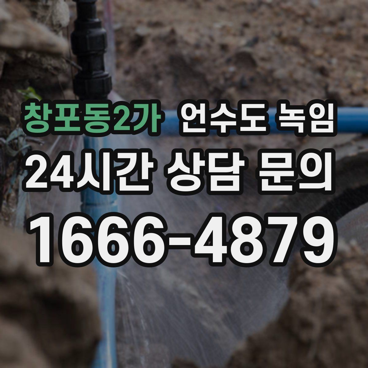 창포동2가 언수도 녹임 정수기 연결 라인이 얼었을 때 증상과 대처