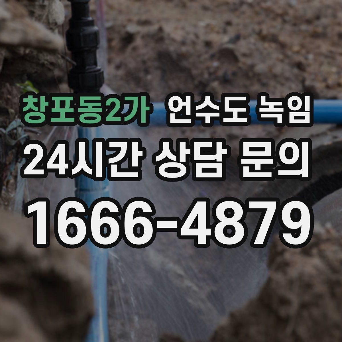 창포동2가 언수도 녹임