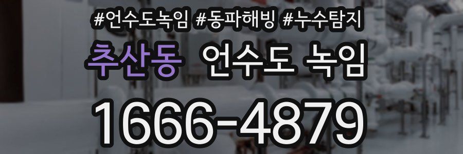 추산동 언수도 녹임