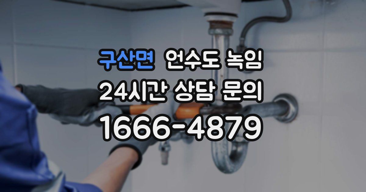 구산면 언수도 녹임