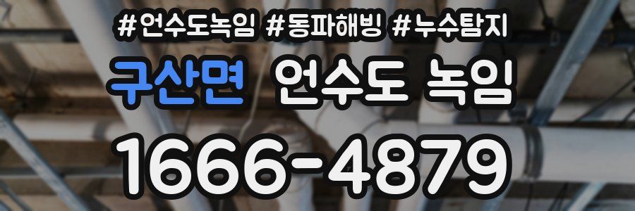 구산면 언수도 녹임