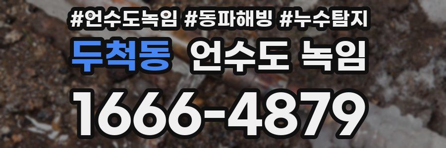 두척동 언수도 녹임