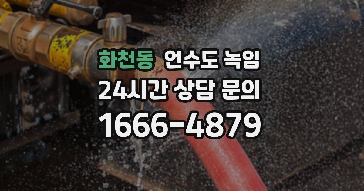 화천동 언수도 녹임