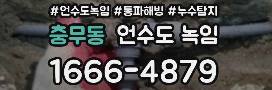 충무동 언수도 녹임