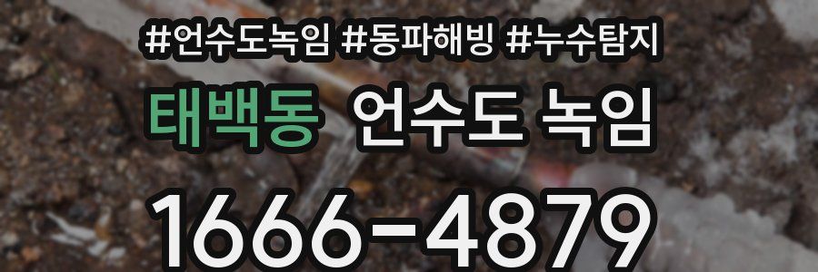 태백동 언수도 녹임